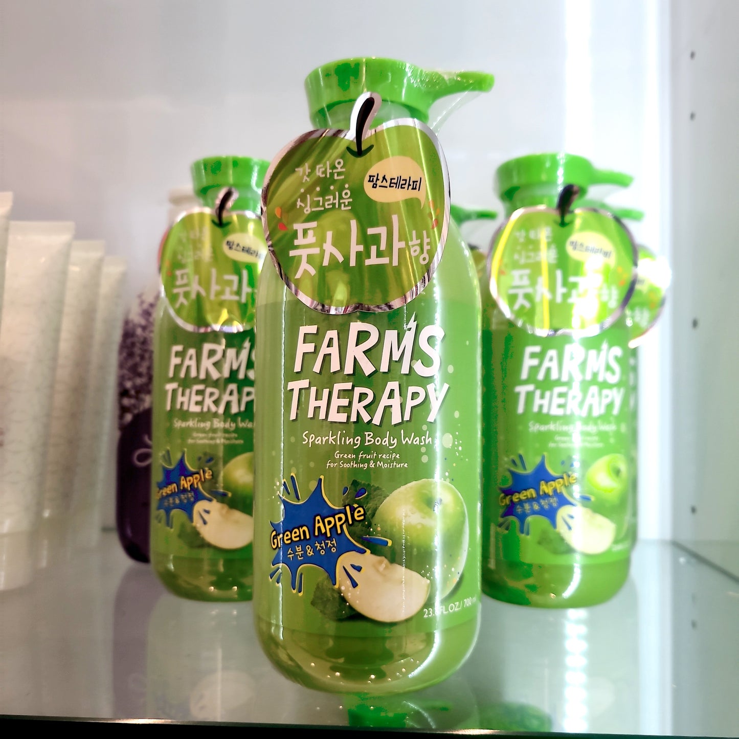 BODY WASH FARMS THERAPY SPARKLING GREEN APPLE 700ML