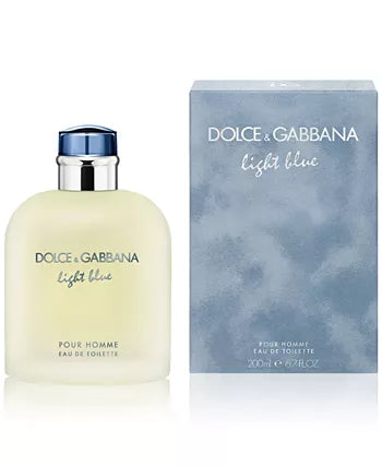 PARFUME DOLCE & GABBANA Men's Light Blue Pour Homme Eau de Toilette Spray,