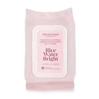 THE FACE SHOP Rice Water Bright Cleansing Facial Wipes 50 Wipes