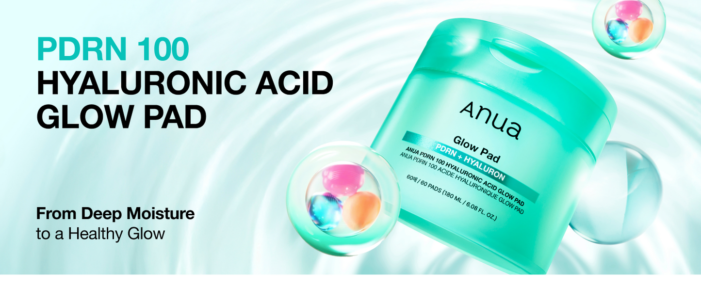 ANUA PDRN HYALURONIC GLOW PAD 180ml (60EA)