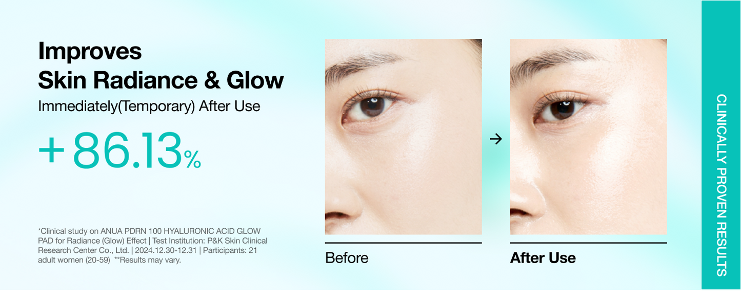 ANUA PDRN HYALURONIC GLOW PAD 180ml (60EA)
