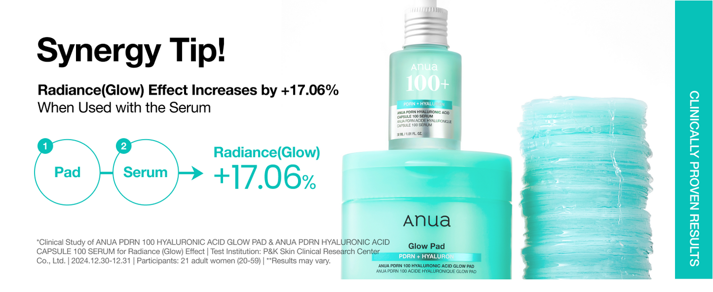 ANUA PDRN HYALURONIC GLOW PAD 180ml (60EA)