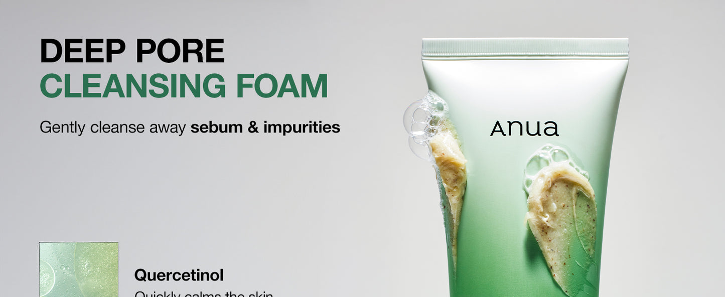 ANUA HEARTLEAF QUERCETINOL PORE DEEP CLEANSING FOAM 150ml