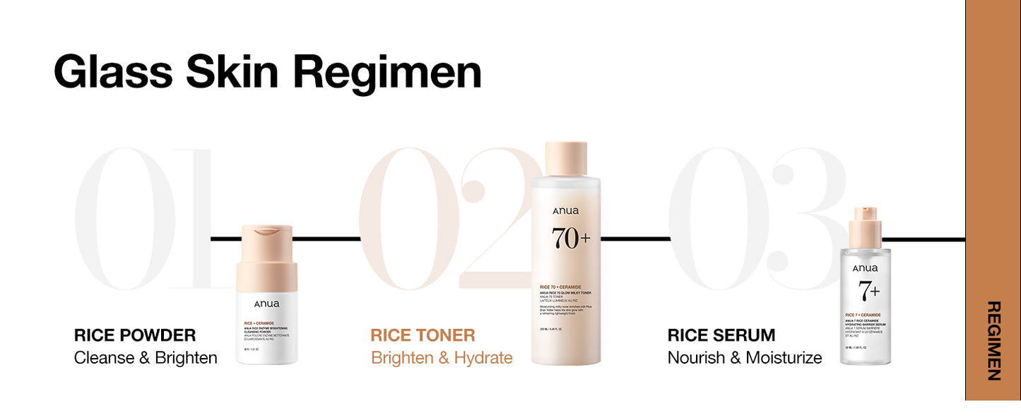 ANUA RICE 70 GLOW MILKY TONER 250ml