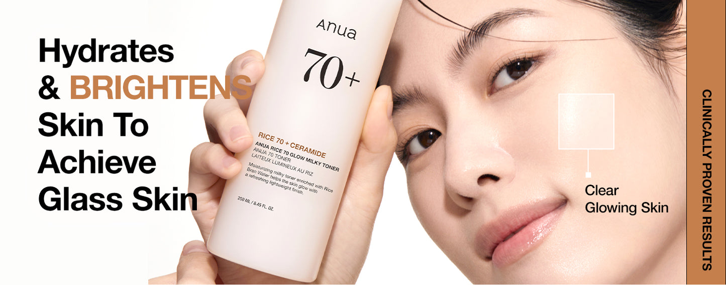 ANUA RICE 70 GLOW MILKY TONER 250ml
