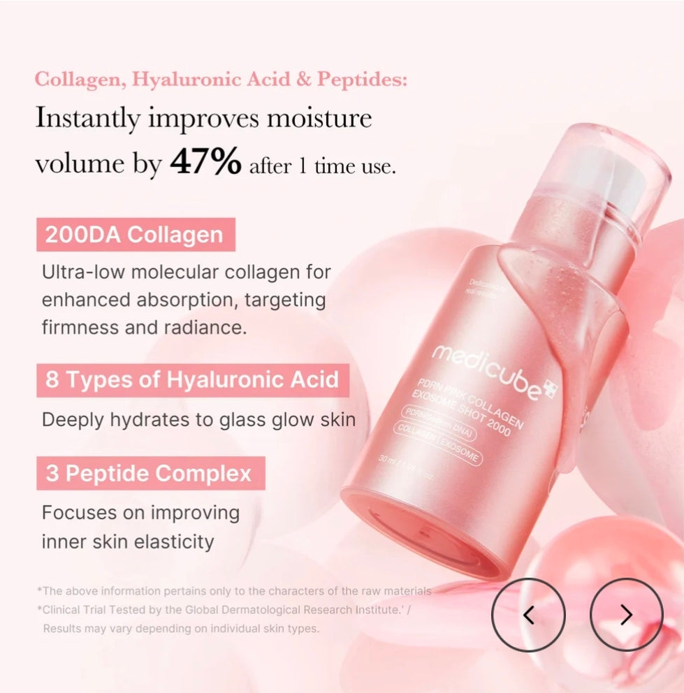 PDRN PINK COLLAGEN EXOSOME SHOT 7500 30ML 1.01 OZ