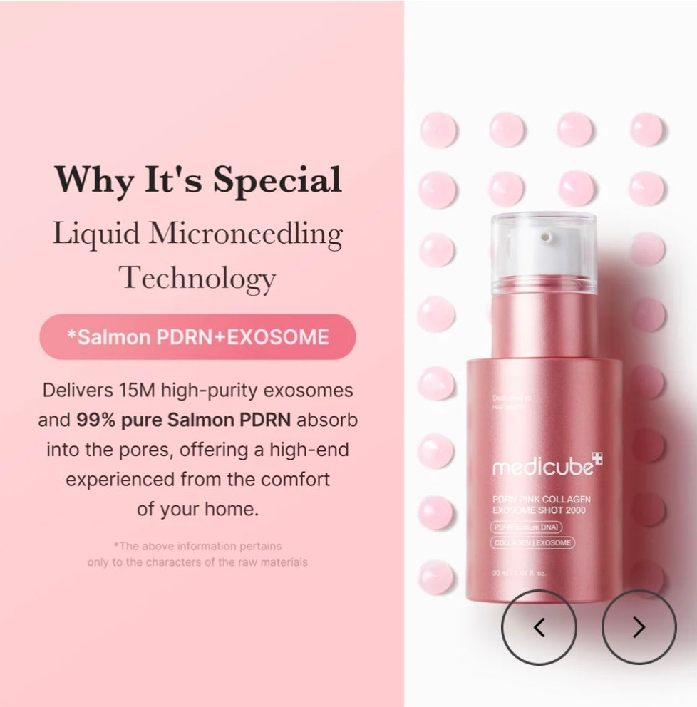 PDRN PINK COLLAGEN EXOSOME SHOT 7500 30ML 1.01 OZ